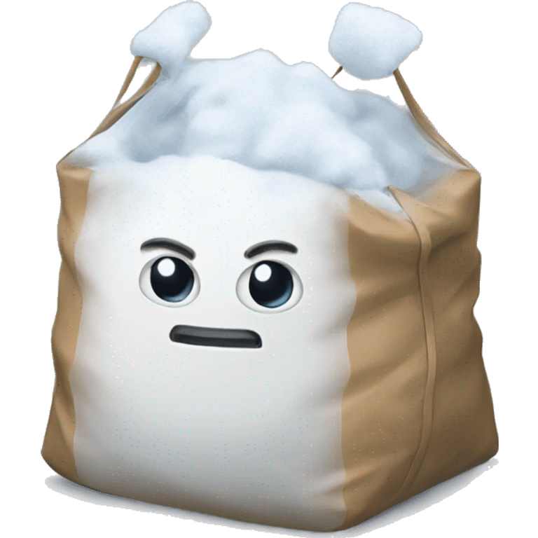 Snow in a bag emoji