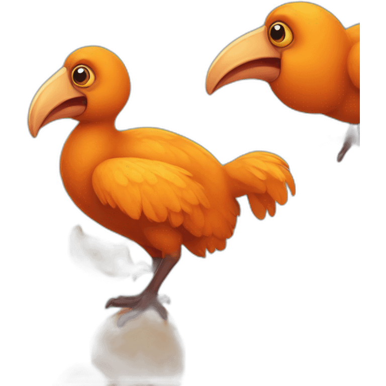 orange dodo bird emoji