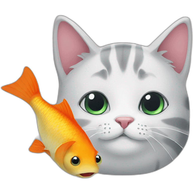 cat and fish emoji