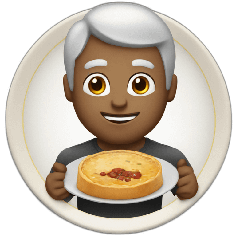 do ramon with a thank you plate emoji