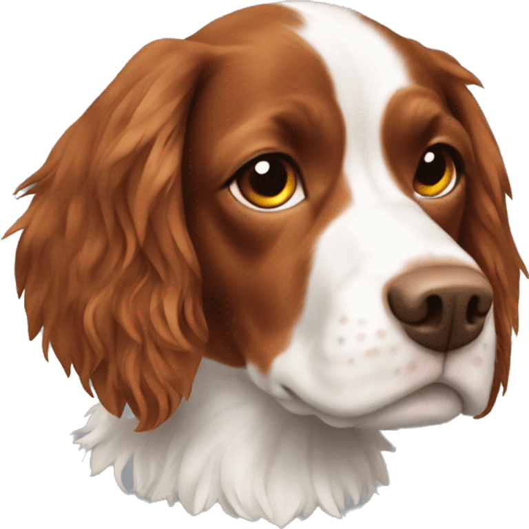 Brittany spaniel long hair emoji