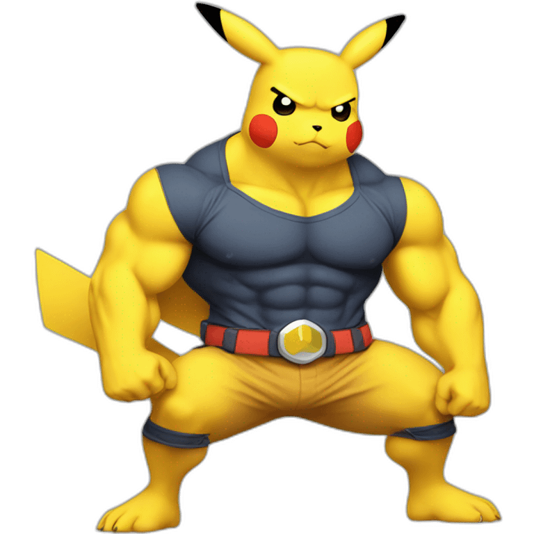 muscular pikachu emoji