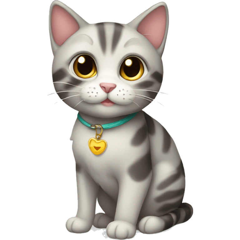 Cute cat whit emoji