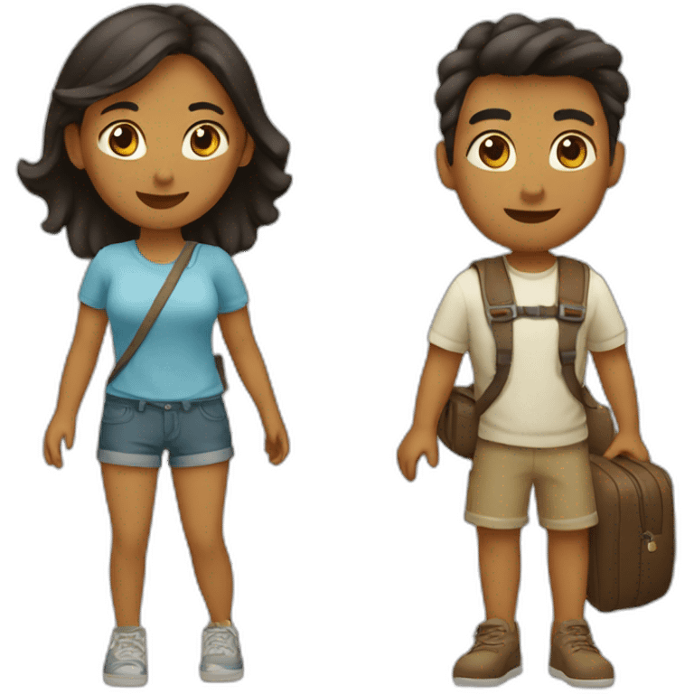 couple love travel emoji