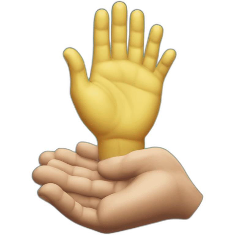 God and Adam's Hand emoji