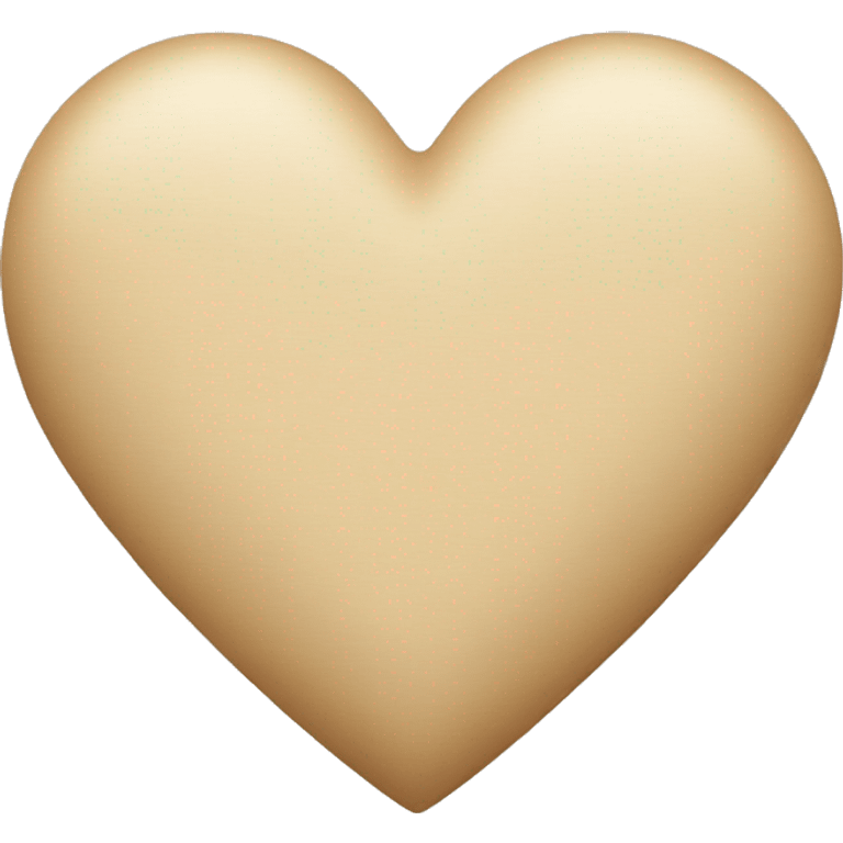 Beige heart  emoji