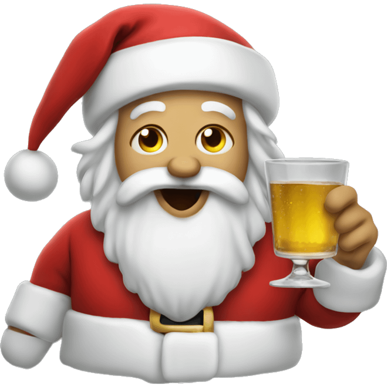 Drunk Santa emoji