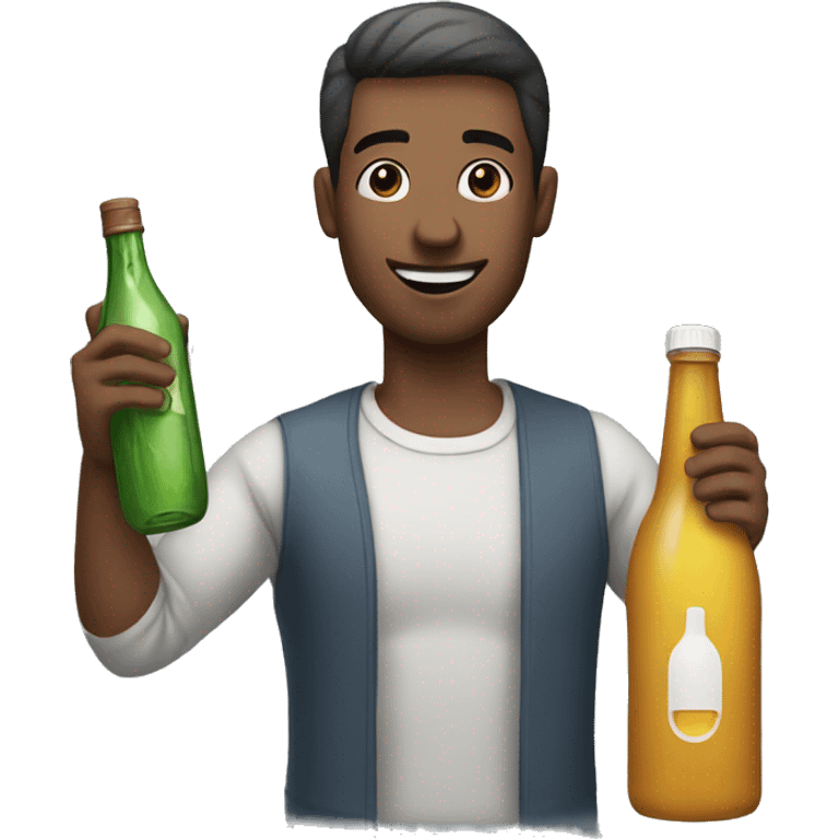 man with bottle emoji