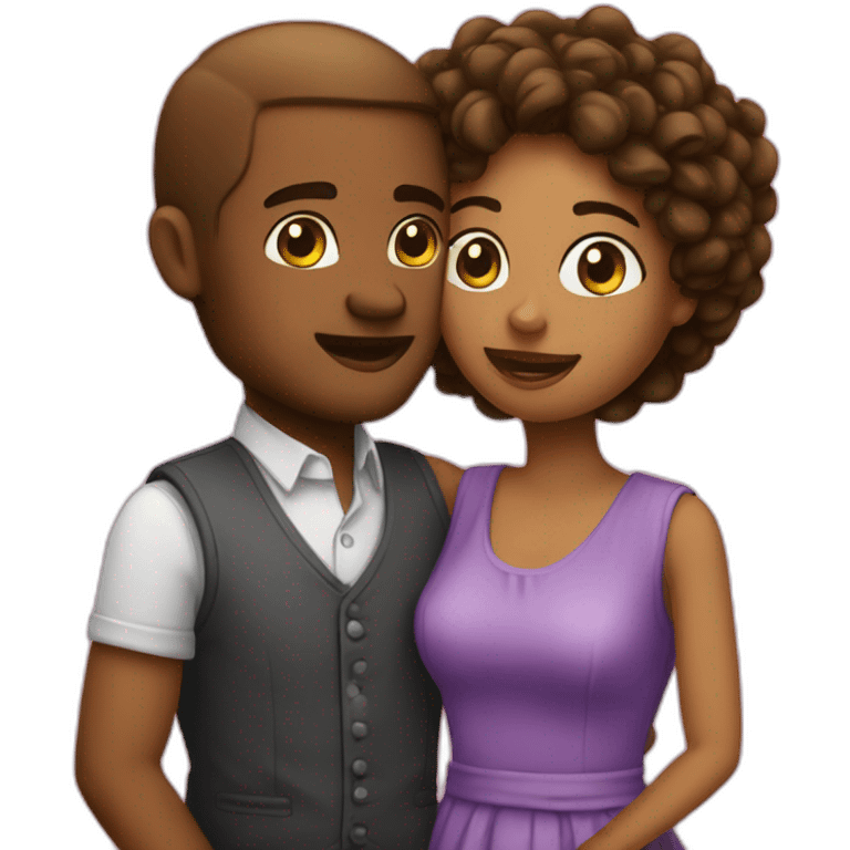 Couple qui fond l'amour emoji