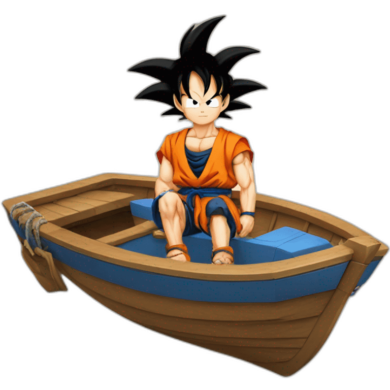 son goku as a boat emoji