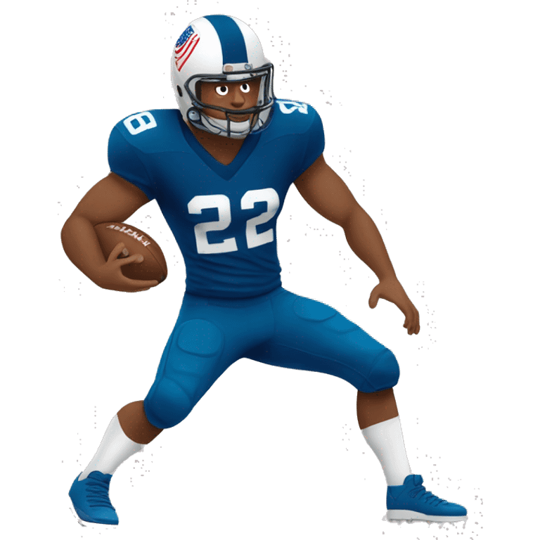 tanned american football player emoji