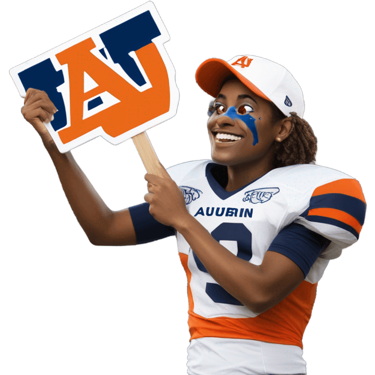 Auburn University super sports fan emoji