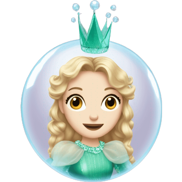 Glinda dans une bulle emoji