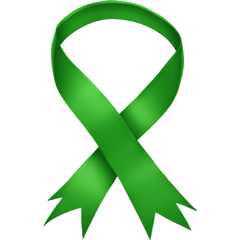 Green ribbon emoji