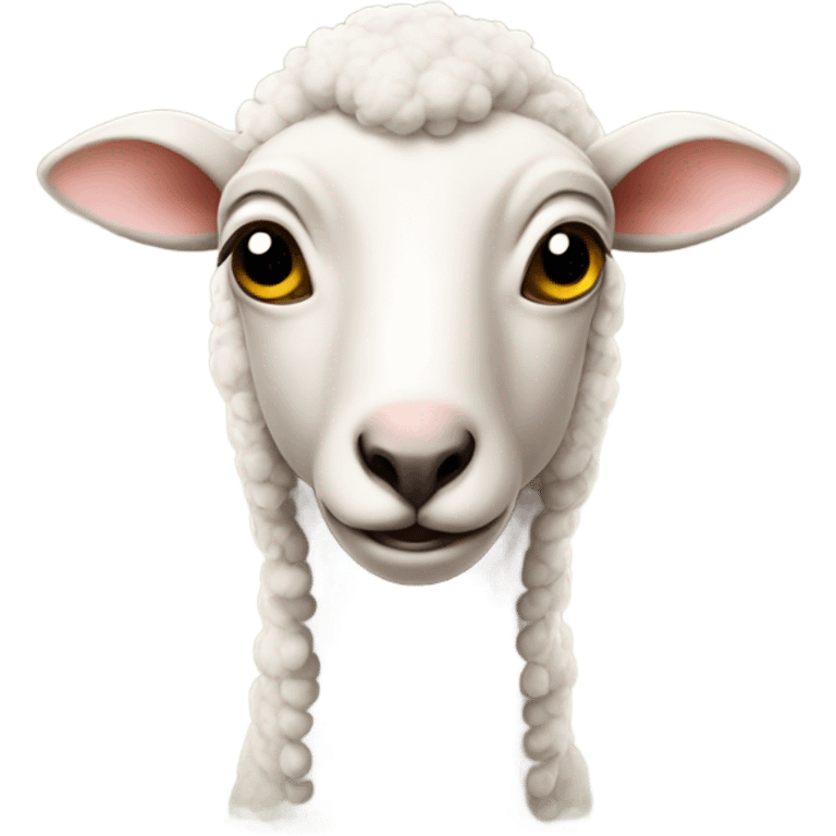 strange looking hairless sheep  emoji