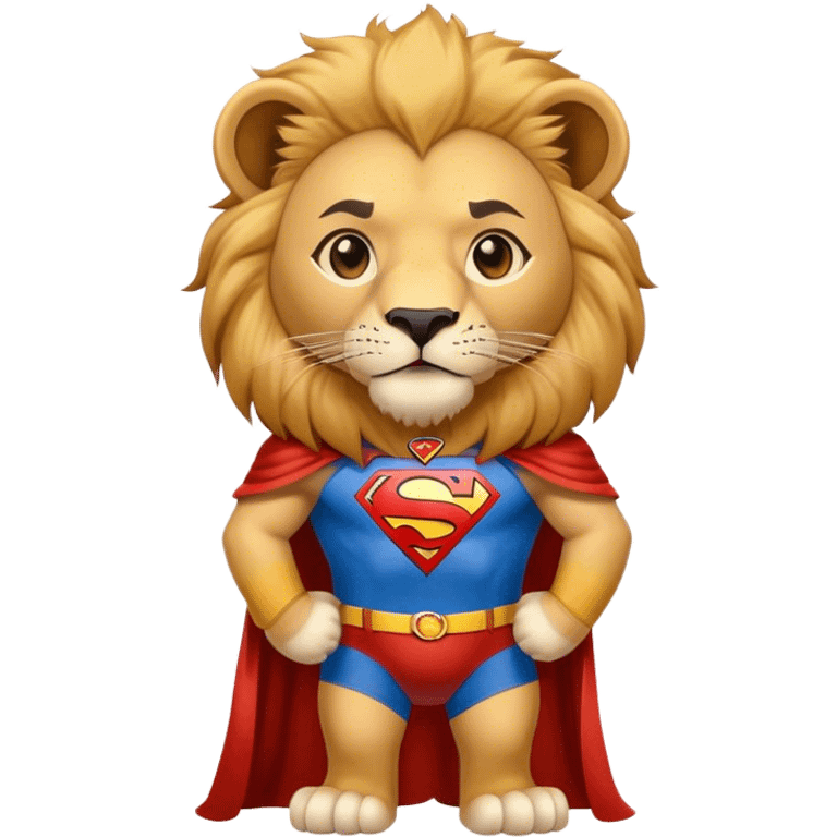 ￼ lion wearing superman jersey emoji