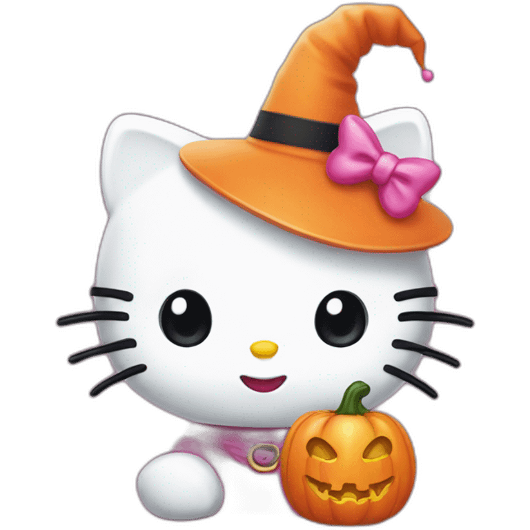 hello kitty halloween emoji