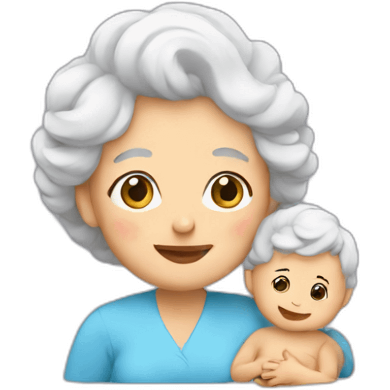 granma and baby emoji