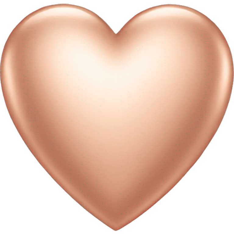 Rose gold heart emoji