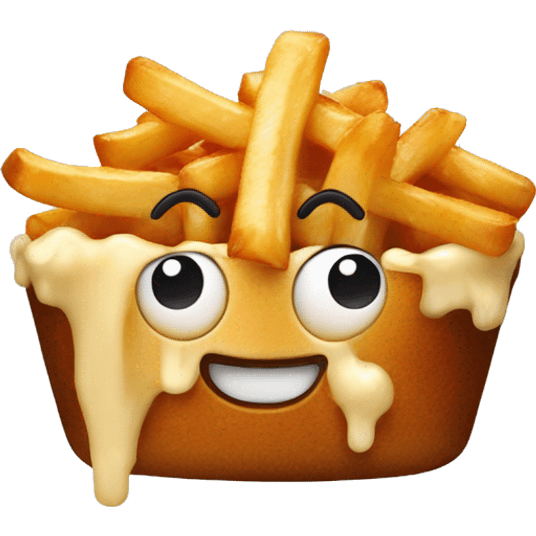 Poutine qui fait des pompes  emoji