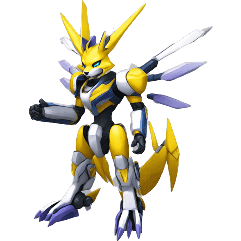 Renamon-Zeraora-Metabee-Medabot-Mecha full body emoji