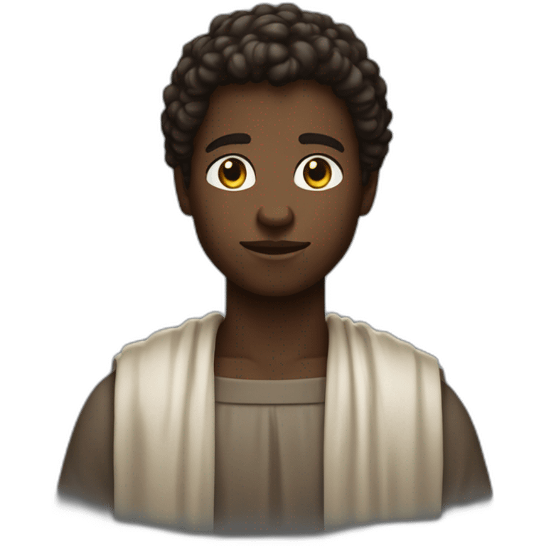 Young Andrew the apostle darkish skin color from bible emoji