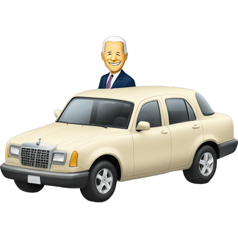 car with jo biden emoji