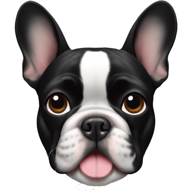 Black French bulldog emoji