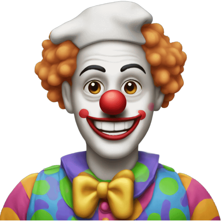 clown at the computer emoji