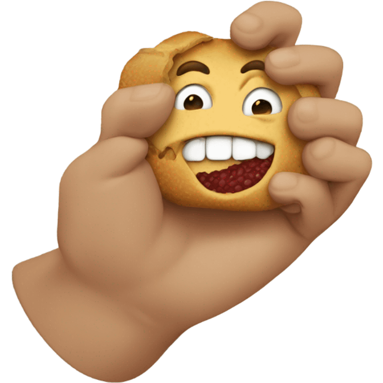 Don’t bite the hand that feeds you emoji