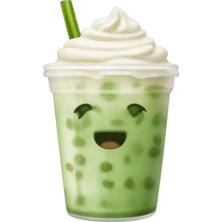 iced matcha latte emoji