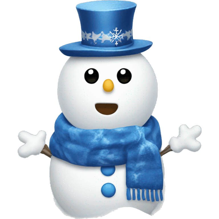 Hanukkah snow man emoji