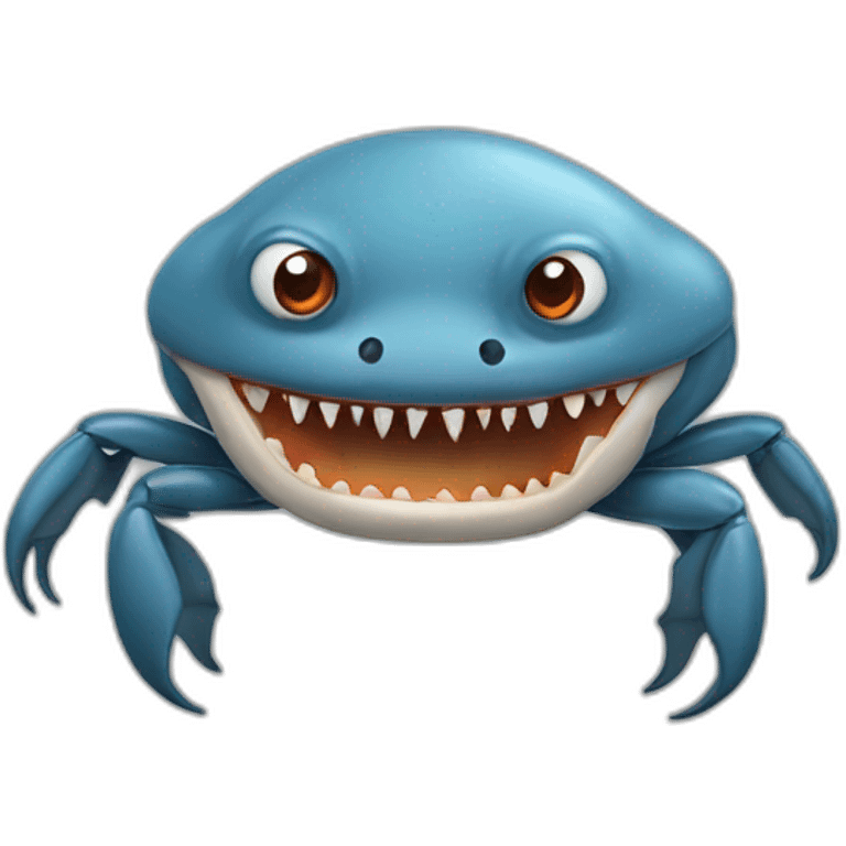 Requin mange crab emoji