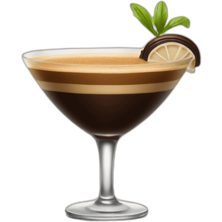 Beautiful espresso martini emoji