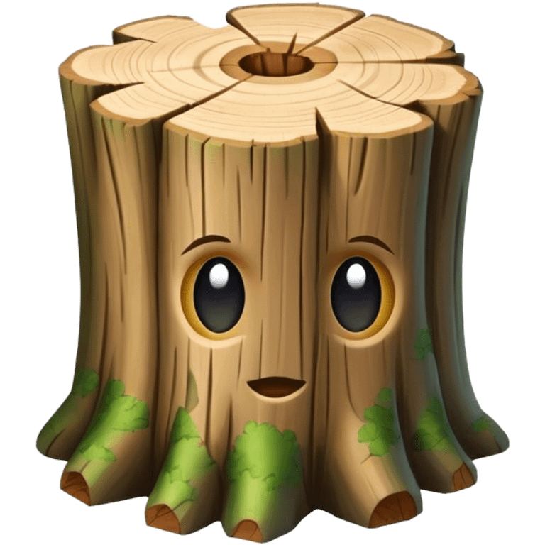 tree trunk block emoji