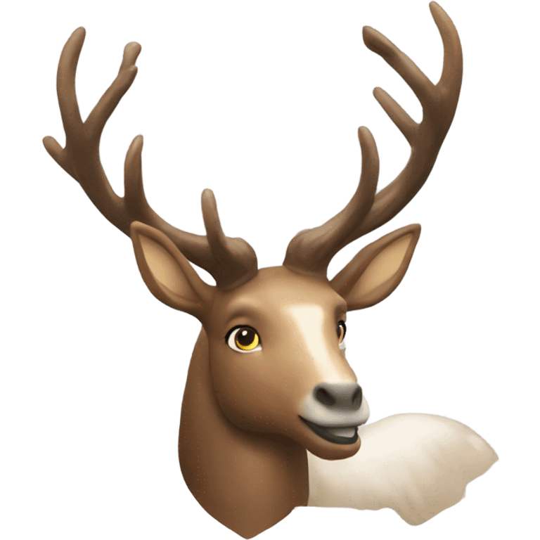 Create a stag version of pegasus emoji