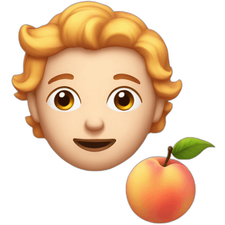 lazy peach emoji