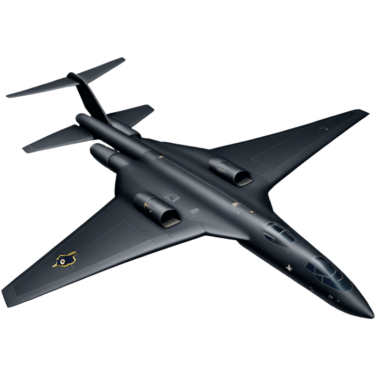 B-2 Spirit bomber - Northrop B-2 (Model Year: 2021) (Iconic colour: Stealth black) emoji