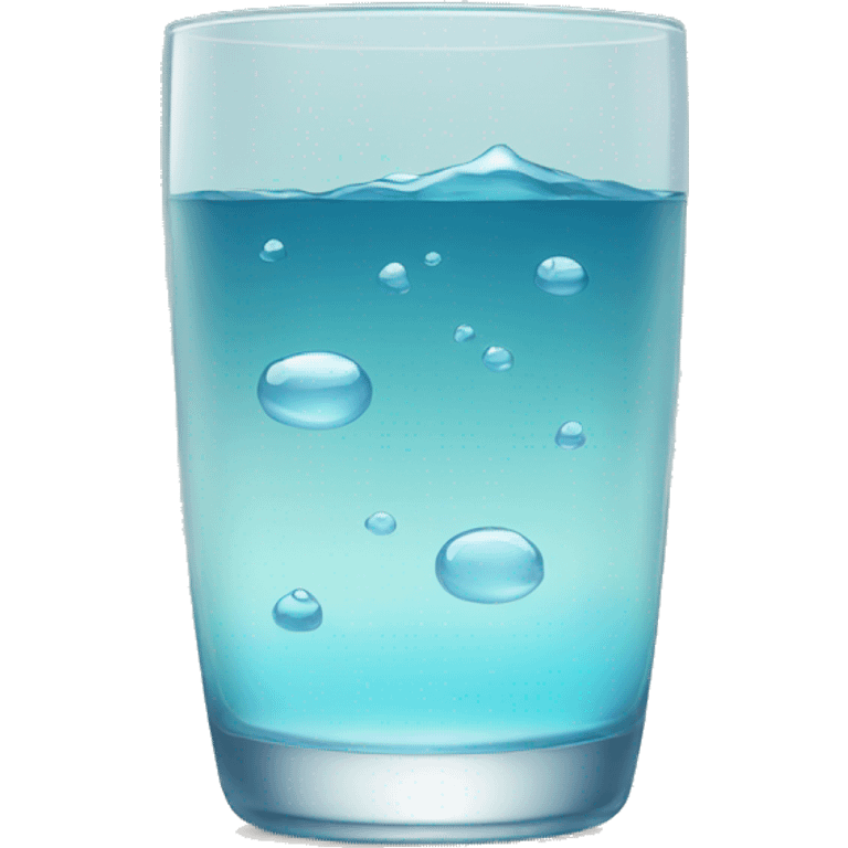 Chilled water in glass emoji