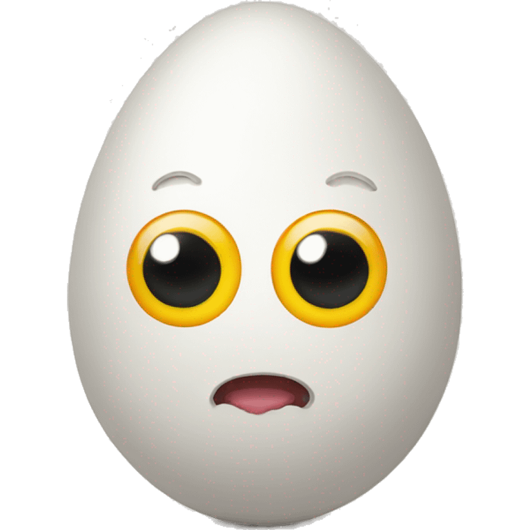 egg with googly eyes emoji