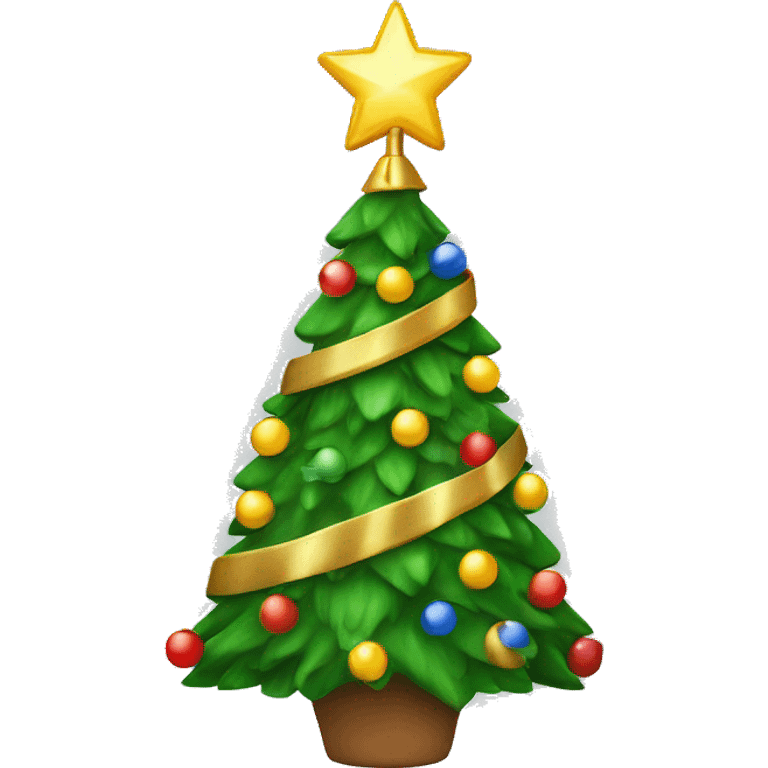 Christmas tree at 1 o’clock ￼ emoji