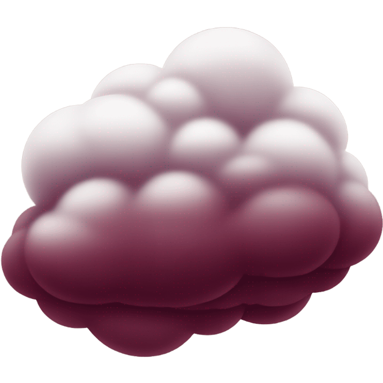 burgundy cloud  emoji