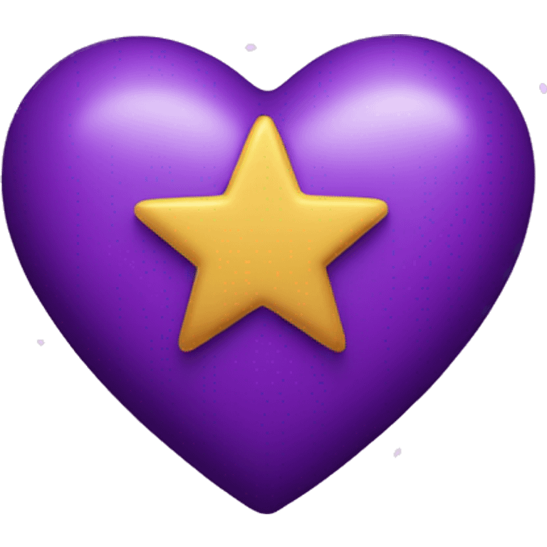 Purple Heart with stars emoji