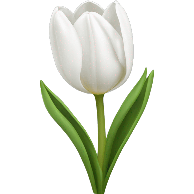 White tulips  emoji