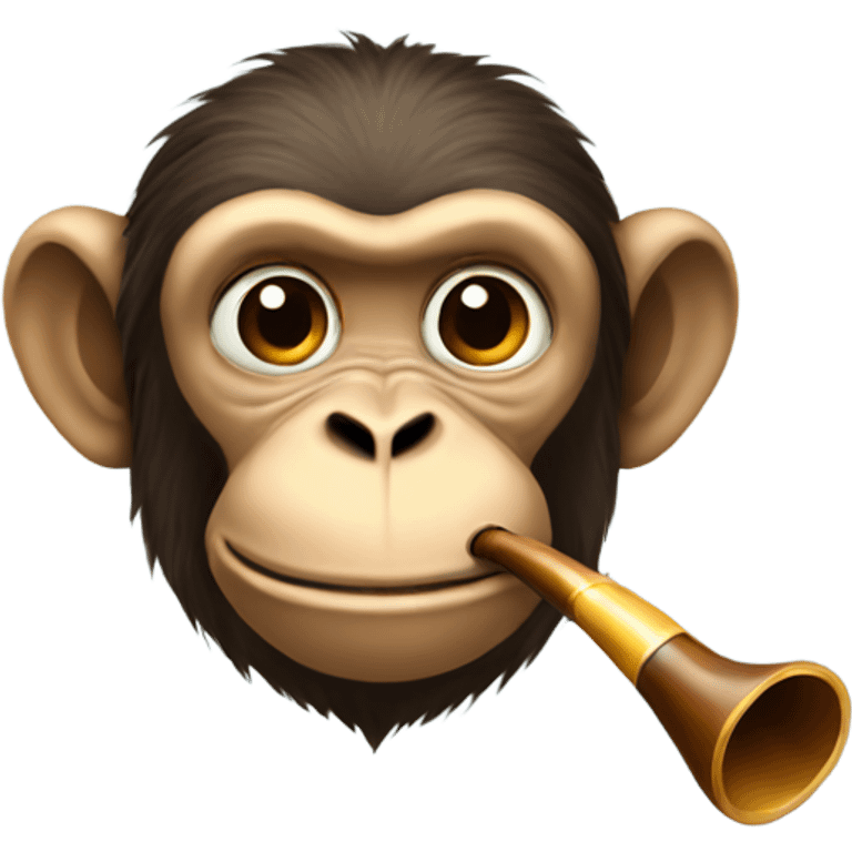 Monkey with a pipe emoji