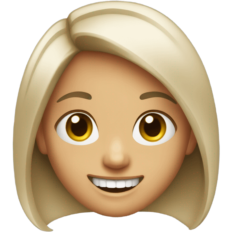 Girl with a teeth grill  emoji