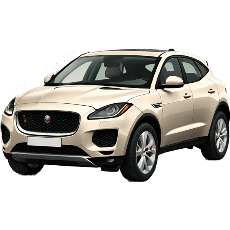 Car Jaguar E-Pace in beige  emoji