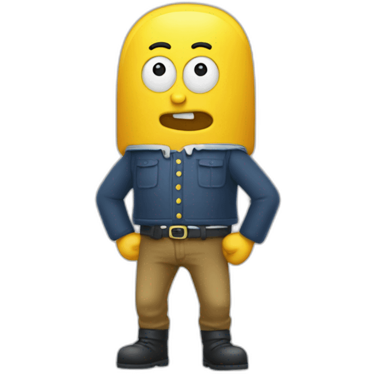 Bob l'éponge qui saute par dessus titeuf emoji