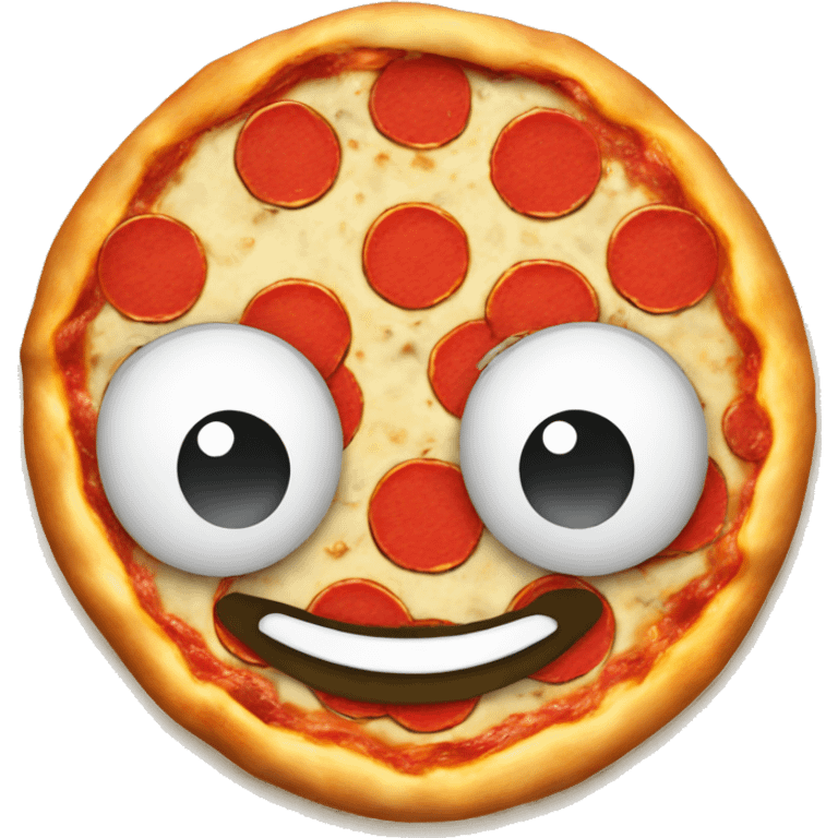 Pizza with a hat emoji