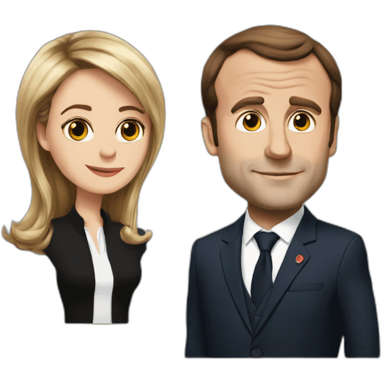 Macron et Brigitte emoji